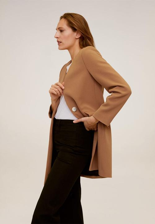 MANGO - Coat meryl - medium brown
