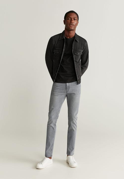 MANGO - Jude jeans - open grey