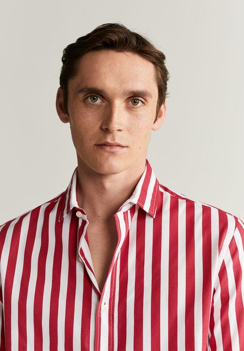 MANGO - Anuska-h shirt - red