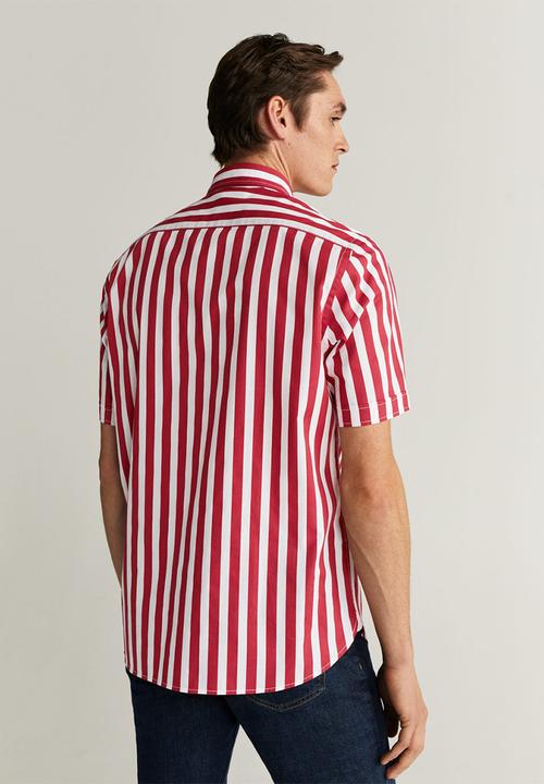MANGO - Anuska-h shirt - red