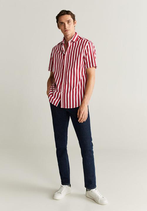MANGO - Anuska-h shirt - red