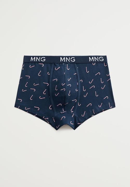 MANGO - Xmas boxers  - navy