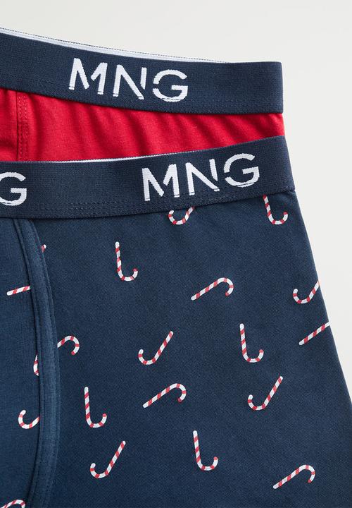 MANGO - Xmas boxers  - navy