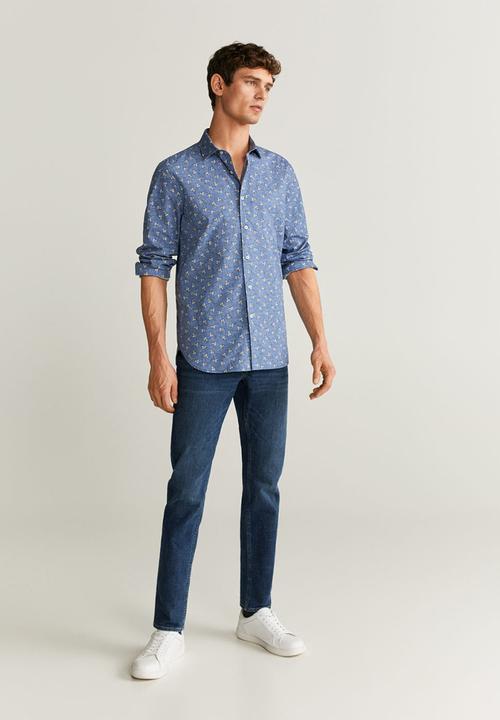 MANGO - Route shirt - navy