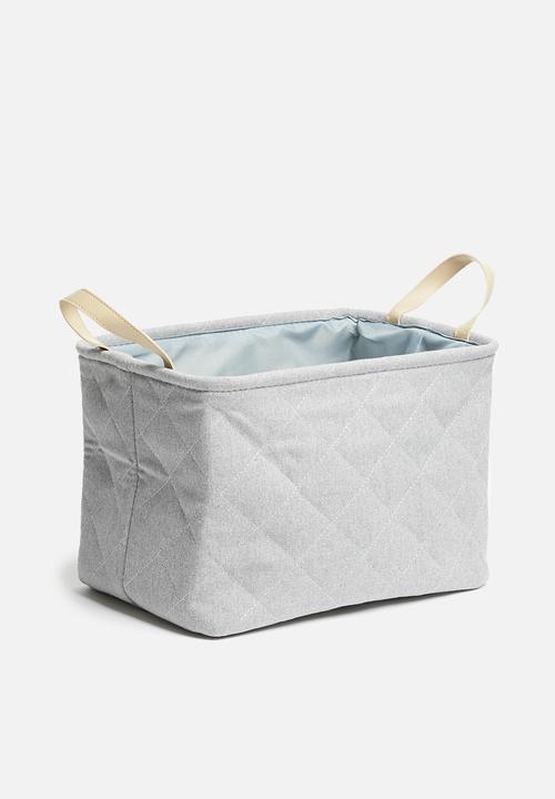 Sixth Floor - Small diamond storage box - grey