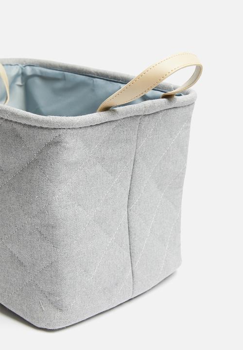 Sixth Floor - Small diamond storage box - grey