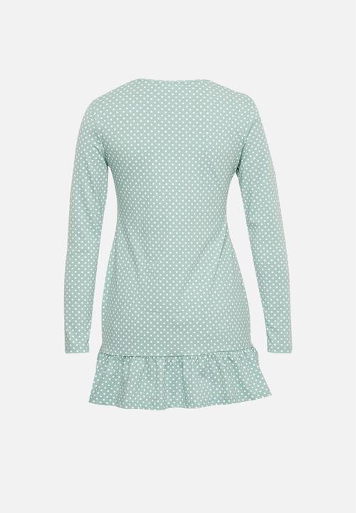 Glamorous - Petite knitted long sleeve dress - dusty green