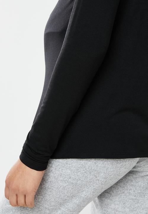 Superbalist - maternity long sleeve turtle neck top - black