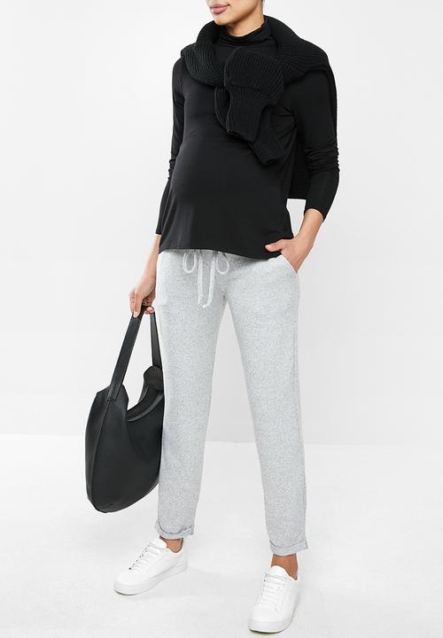 Superbalist - maternity long sleeve turtle neck top - black