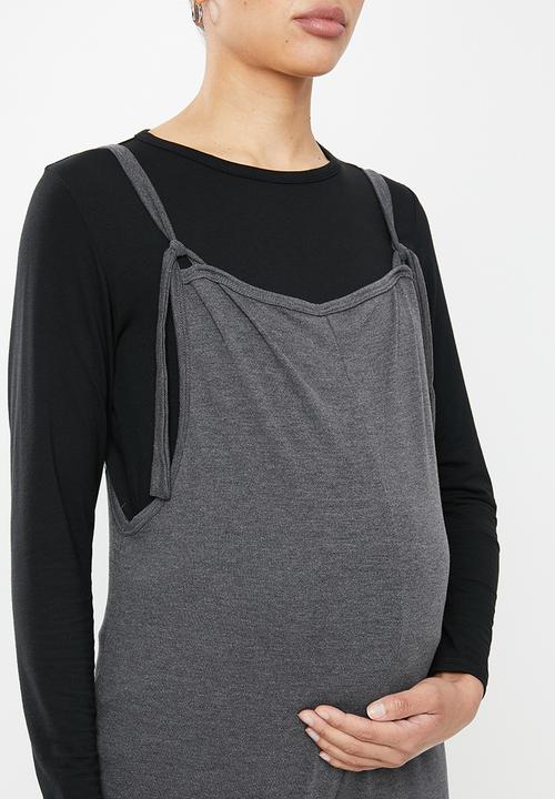 Superbalist - Maternity knit jumpsuit - grey