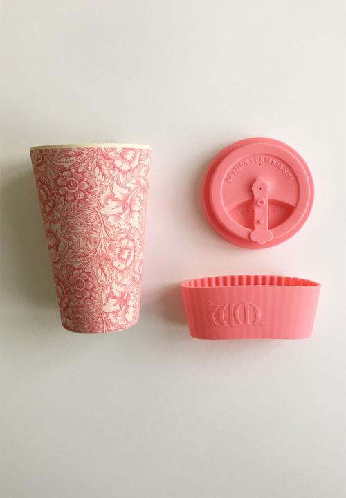 Ecoffee Cup - Poppy William Morris Bamboo Ecoffee Cup - 400ml
