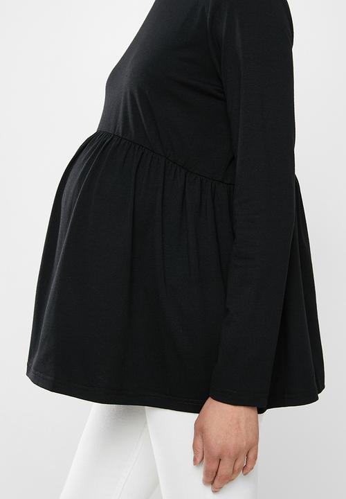 Superbalist - maternity baby doll sweater - black