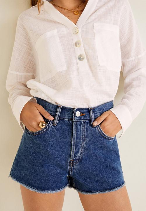 MANGO - Shorts iconic - blue