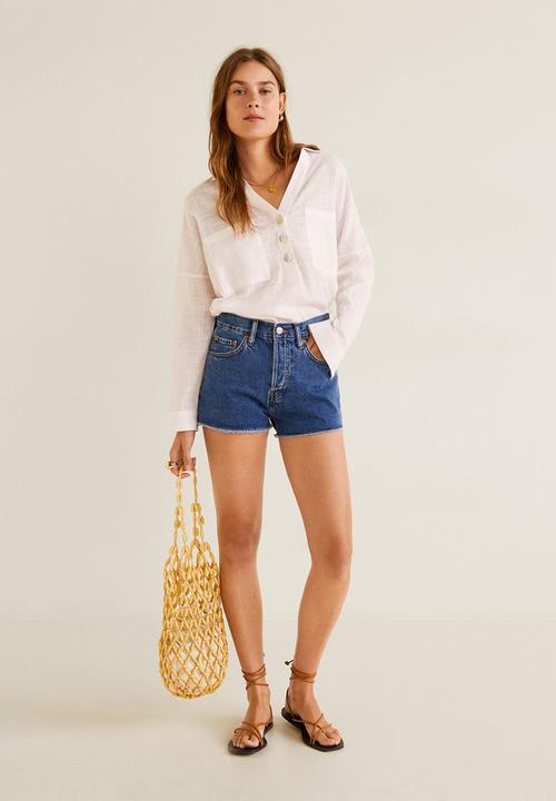 MANGO - Shorts iconic - blue