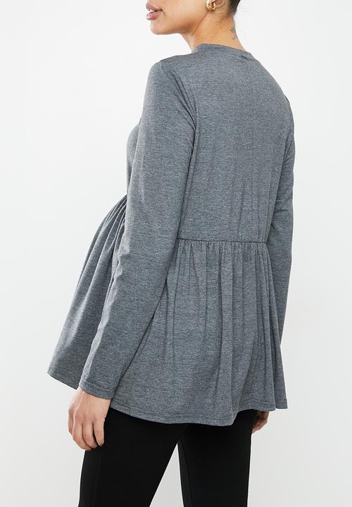 Superbalist - maternity baby doll sweater - grey