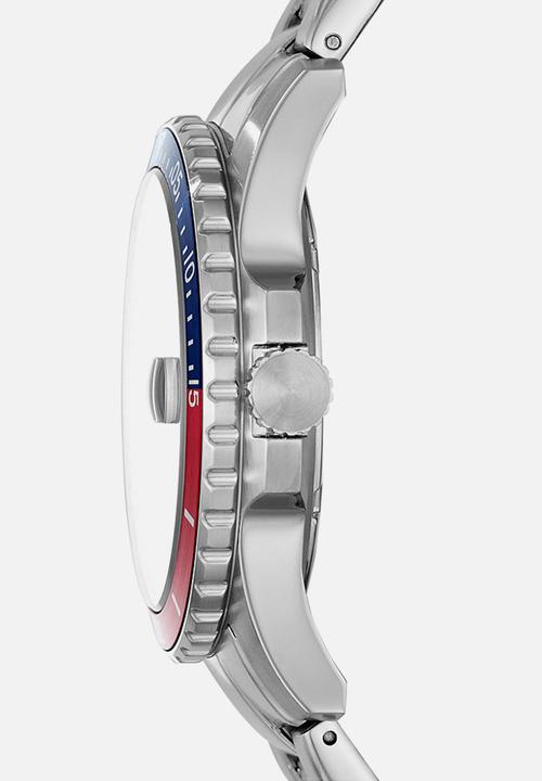 Fossil - Fb - 01 - silver / red / blue