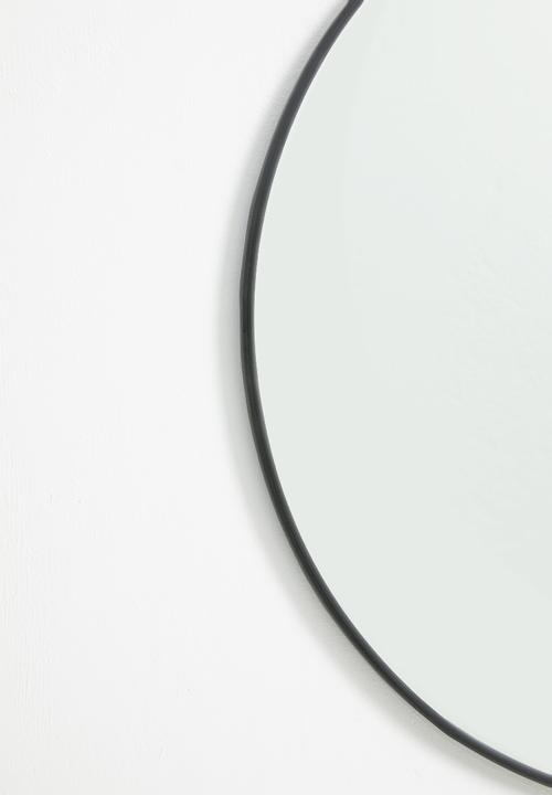 Sixth Floor - Iron round mirror -  90cm dia