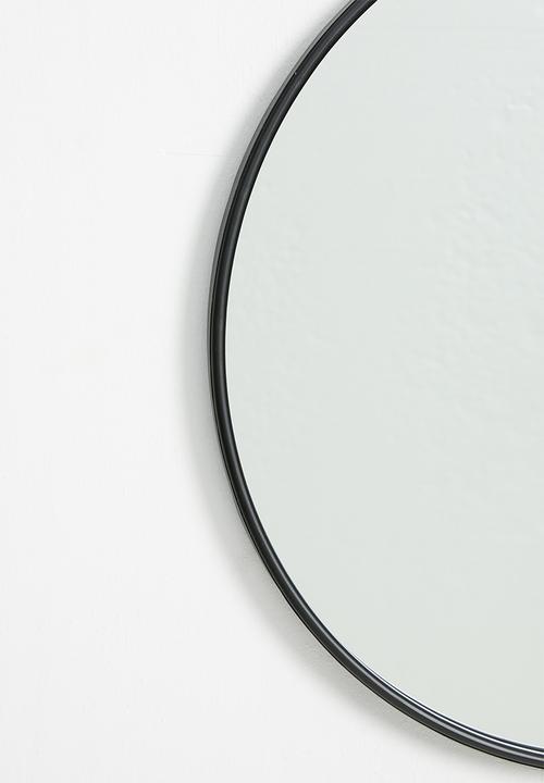 Sixth Floor - Iron round mirror - 60cm dia