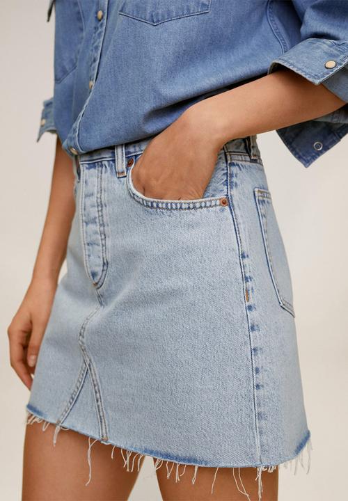 MANGO - Skirt monica - blue