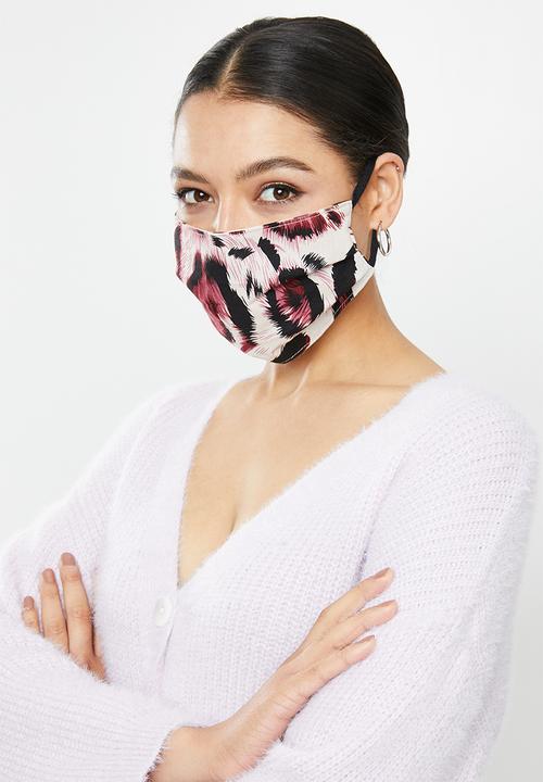 Superbalist - Animal print and pink mask pack - pink