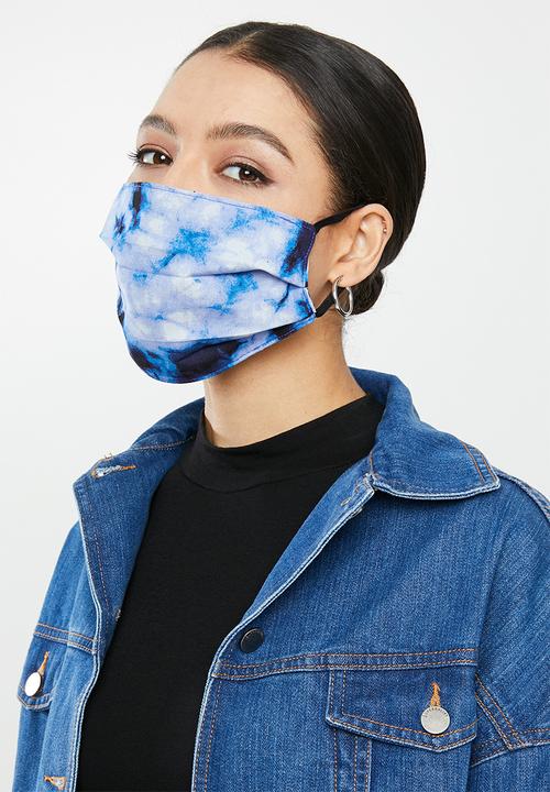 Superbalist - Blue tie dye and blue mask pack - blue