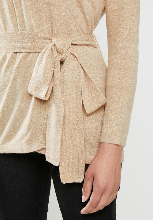 edit - Wrap cardigan - brown 