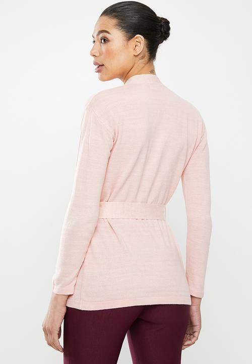 edit - Wrap cardigan - dusty pink