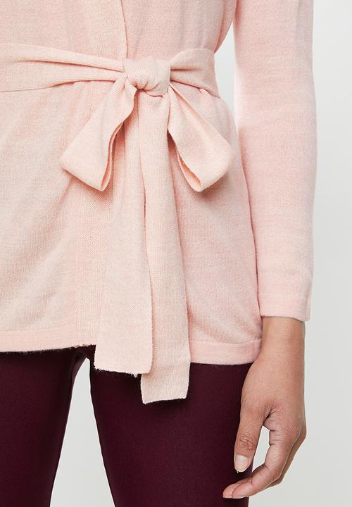edit - Wrap cardigan - dusty pink