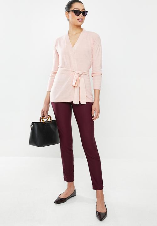 edit - Wrap cardigan - dusty pink
