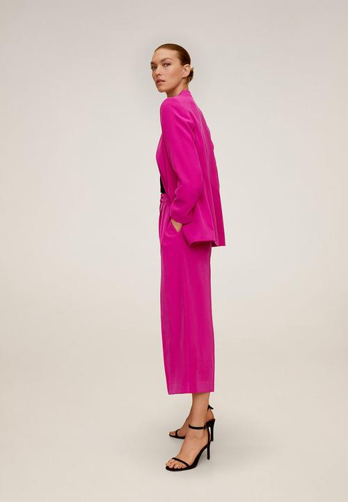 MANGO - Trousers tempito - bright pink