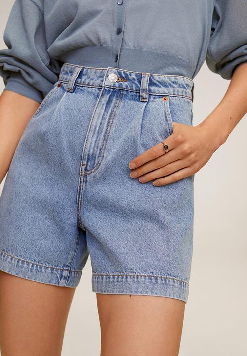 MANGO - Shorts regina - blue