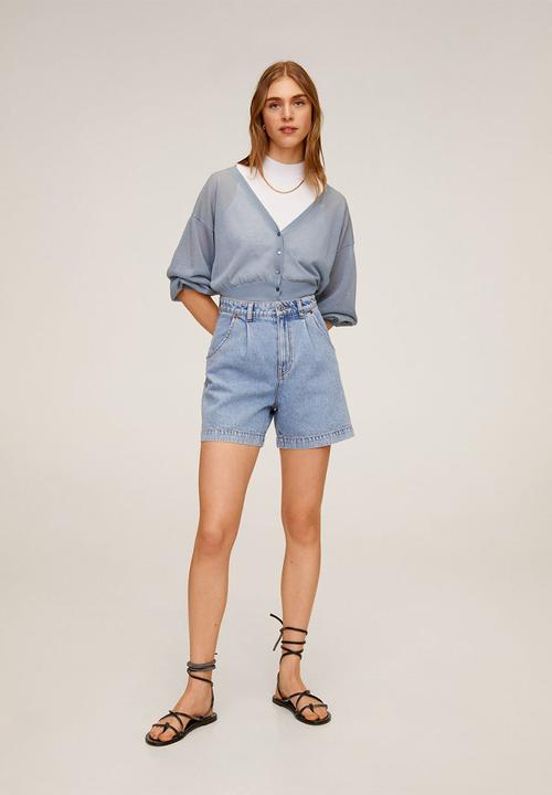 MANGO - Shorts regina - blue