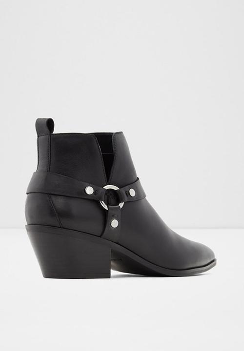 ALDO - Wrangler leather boot - black