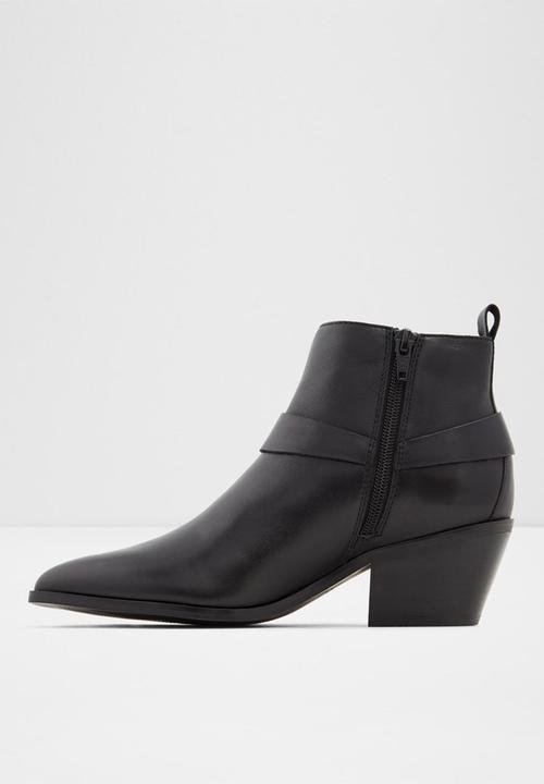 ALDO - Wrangler leather boot - black