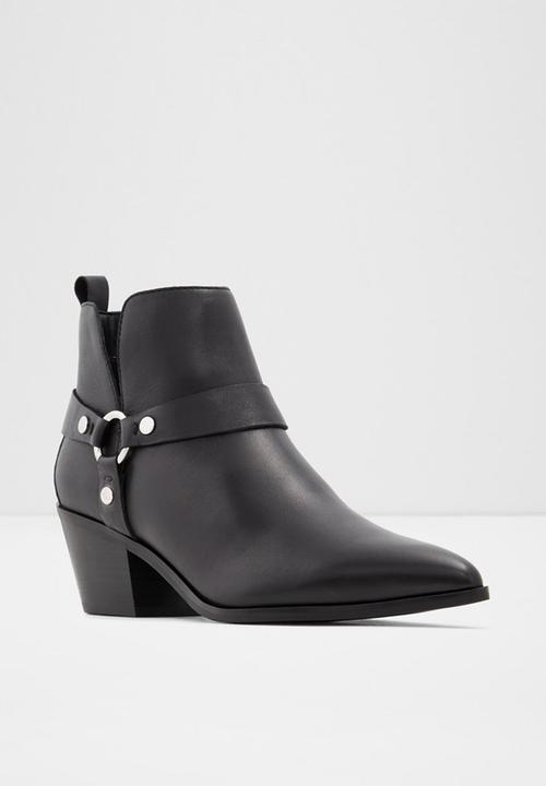 ALDO - Wrangler leather boot - black