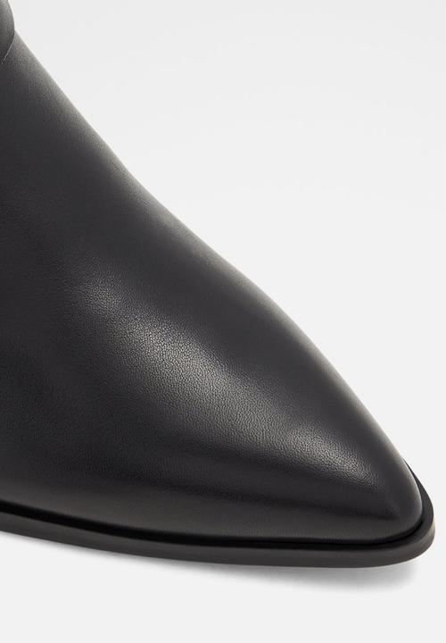 ALDO - Wrangler leather boot - black