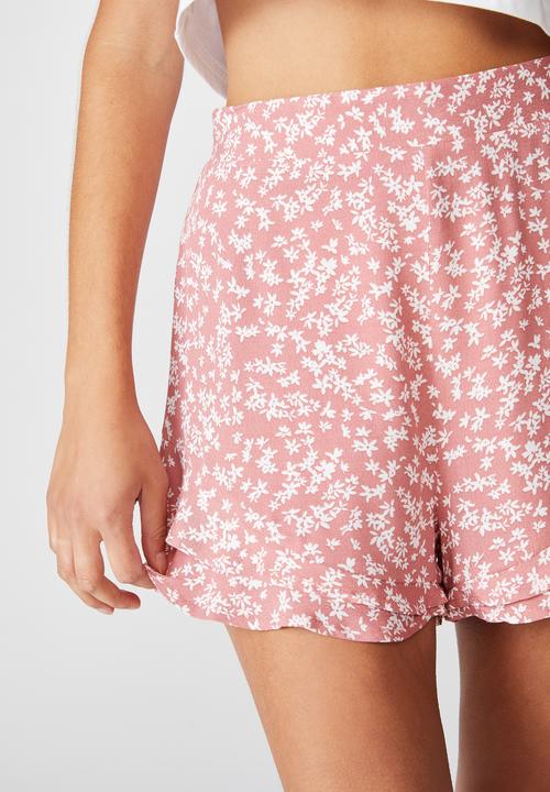 Cotton On - Fifi frill short - pink & white 