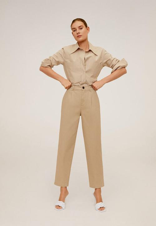 MANGO - Berlina trousers - brown