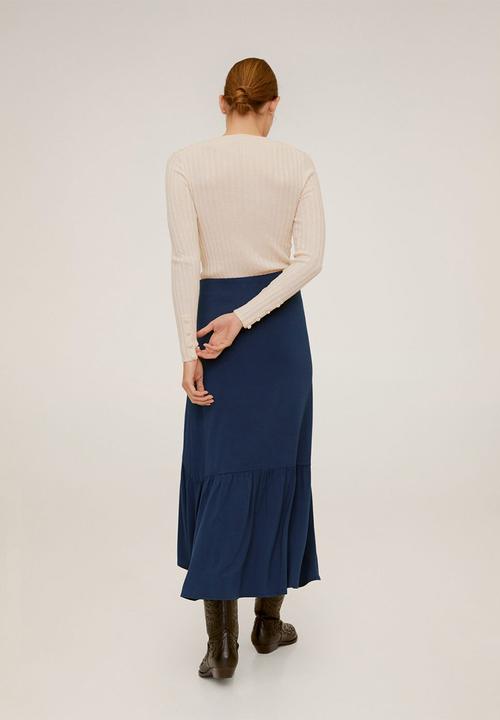 MANGO - Skirt reopri - blue