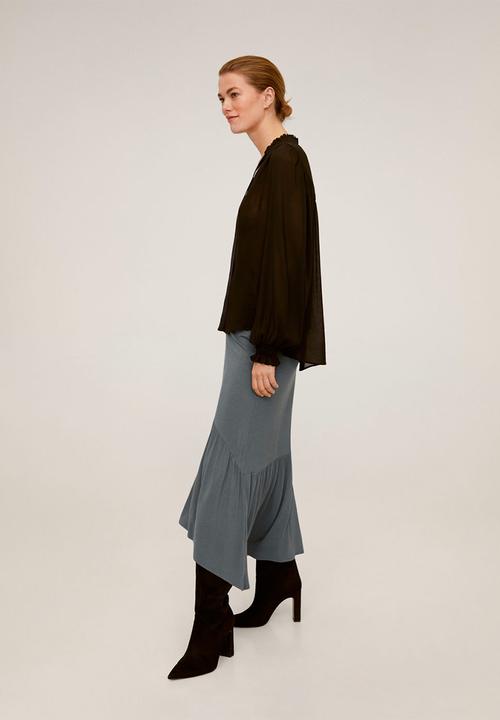 MANGO - Skirt reopri - grey