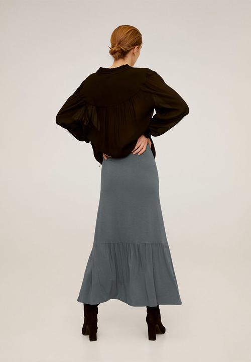 MANGO - Skirt reopri - grey