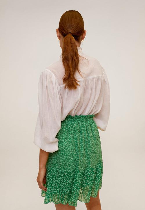 MANGO - Skirt mauri - green
