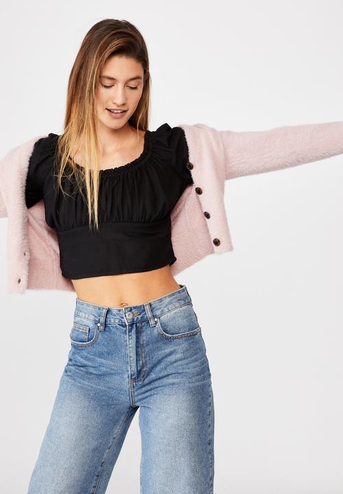 Cotton On - Romantic long sleeve blouse - black