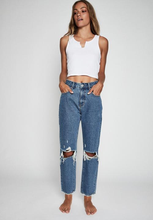 Cotton On - Mom jean - berkley blue 