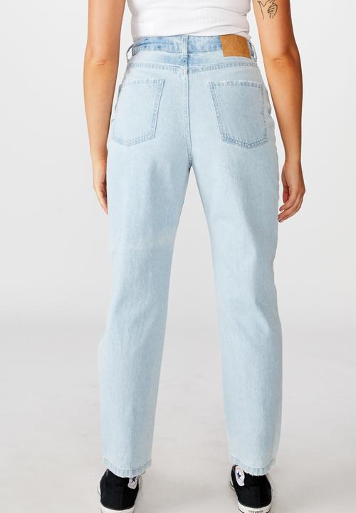 Factorie - Ripped mom jean - blue
