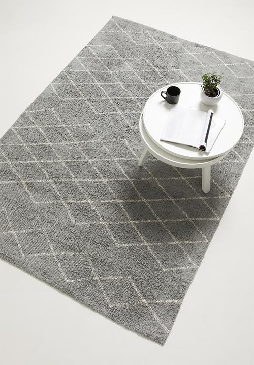 Sixth Floor - Nairi cotton tufted rug - grey