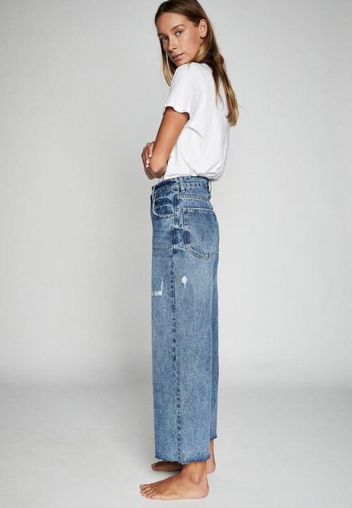 Cotton On - Wide leg jean - cali blue