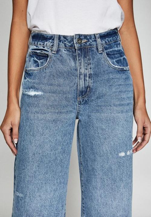 Cotton On - Wide leg jean - cali blue