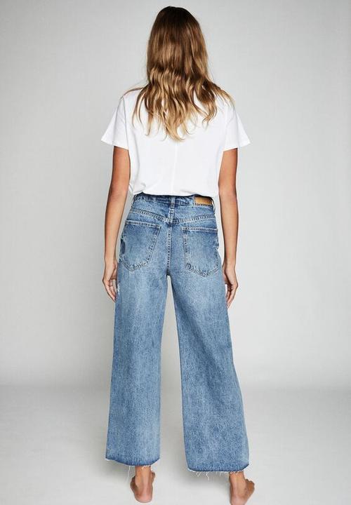 Cotton On - Wide leg jean - cali blue