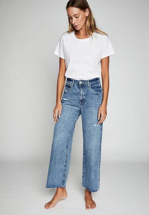 Cotton On - Wide leg jean - cali blue